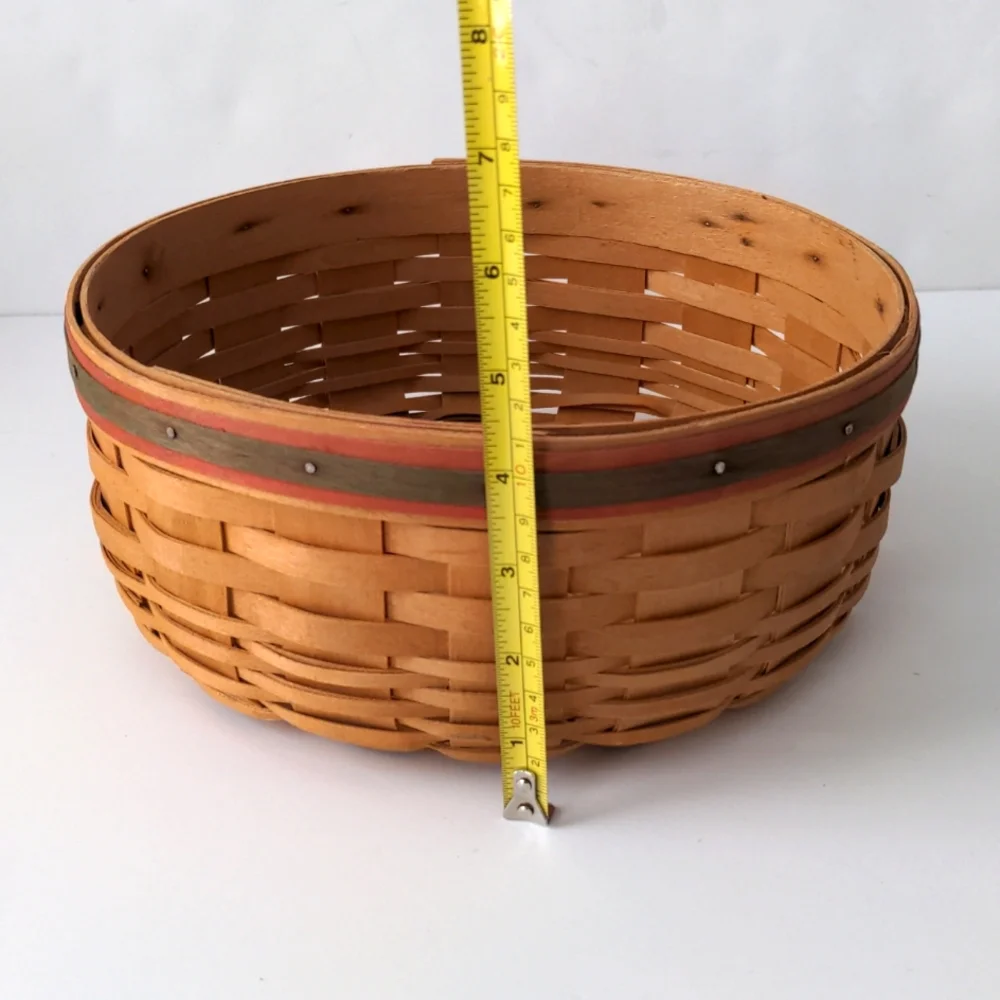 Longaberger Round Basket Century Celebration 2000 Without Handle USA Y2K